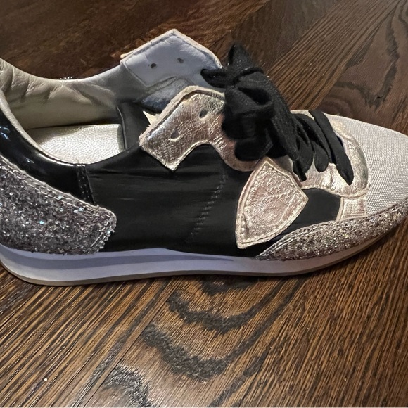 Phillip Model sparkly sneakers great buy $395 retail now $12 sz 38 made in Italy - Picture 2 of 5